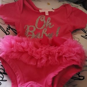 Hot pink onesie tutu